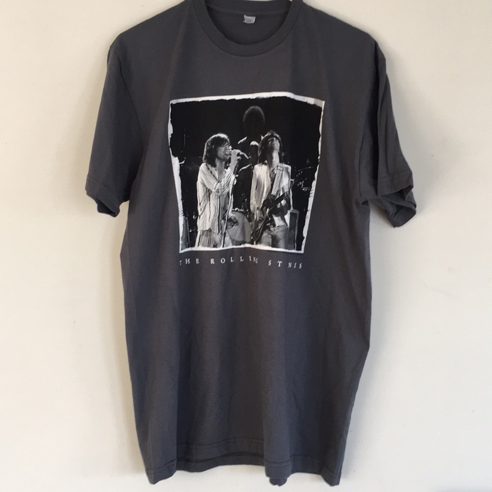 The Rolling Stones Graphic Gray Tshirt Adult Large